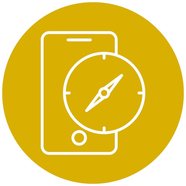 Estilo del icono de la aplicación Vector Design Compass