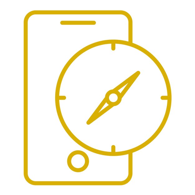 Estilo del icono de la aplicación Vector Design Compass