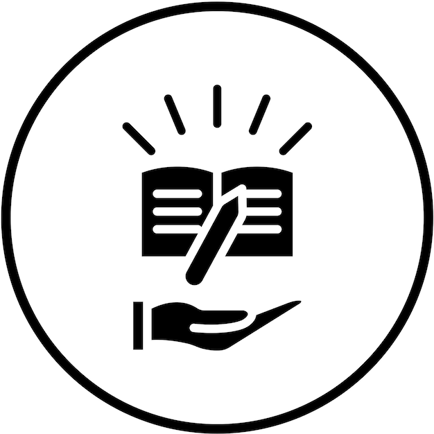 Estilo del icono de apoyo del maestro de diseño vectorial
