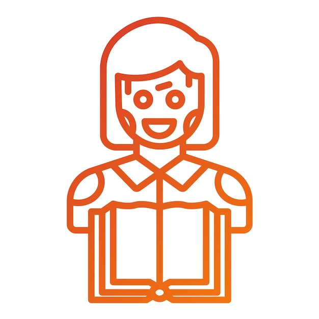 Estilo de icono de aprendizaje automático de diseño vectorial