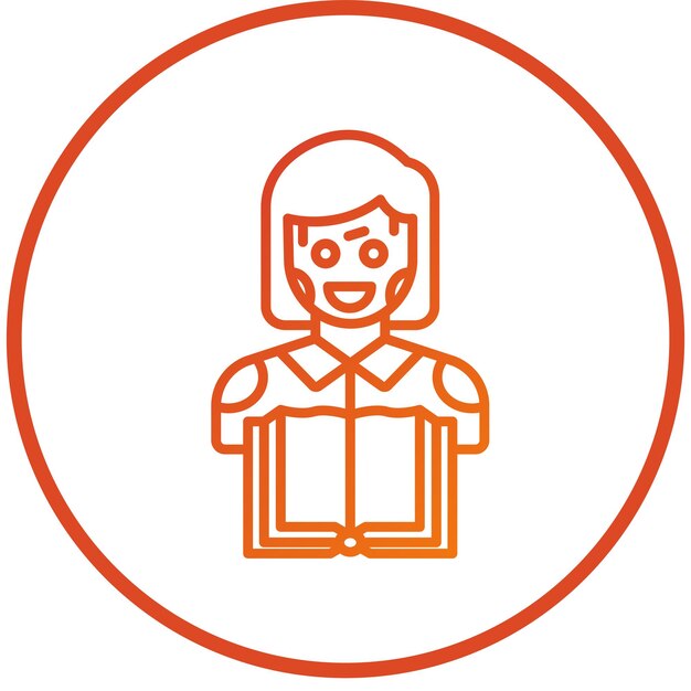 Estilo de icono de aprendizaje automático de diseño vectorial