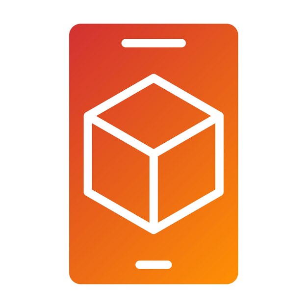 Estilo de icono de aprendizaje de diseño vectorial de AR