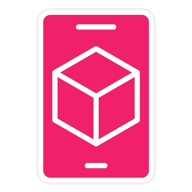 Estilo de icono de aprendizaje de diseño vectorial de AR