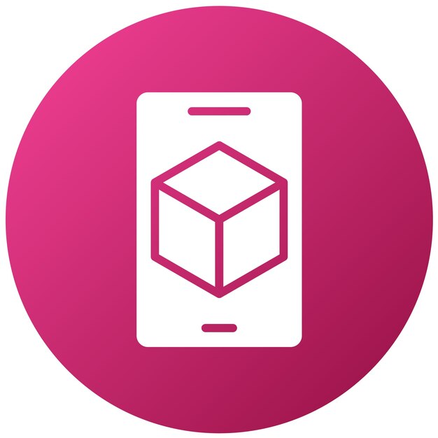 Estilo de icono de aprendizaje de diseño vectorial de AR