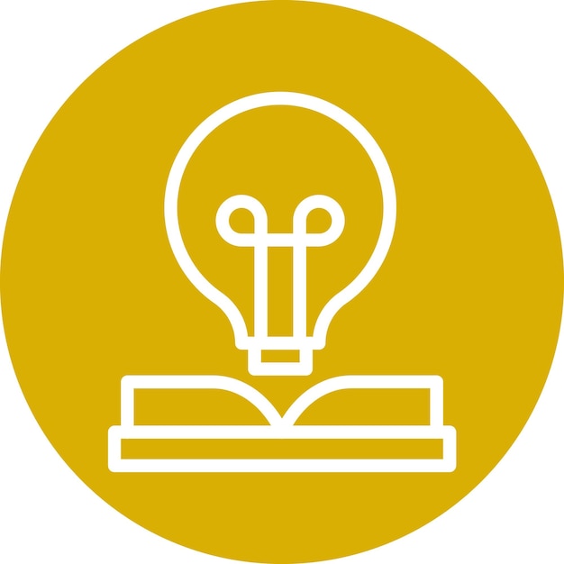 Estilo del icono de aprendizaje de diseño vectorial