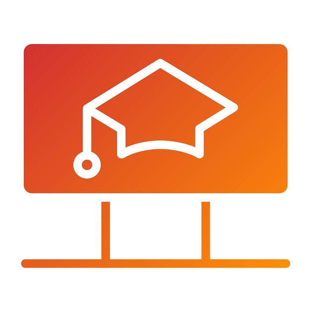 Estilo del icono de aprendizaje de diseño vectorial