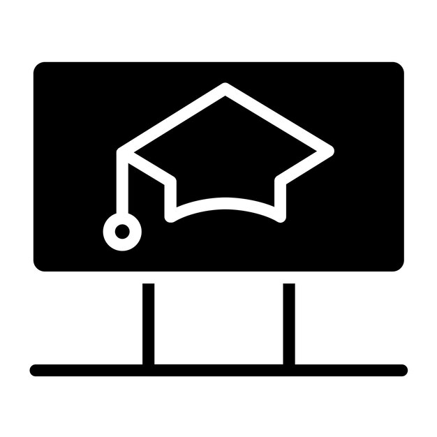 Estilo del icono de aprendizaje de diseño vectorial