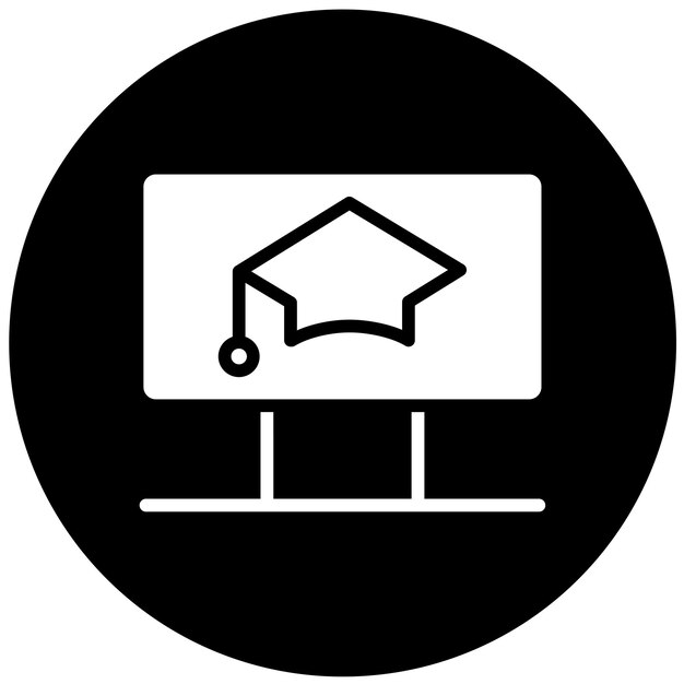 Estilo del icono de aprendizaje de diseño vectorial