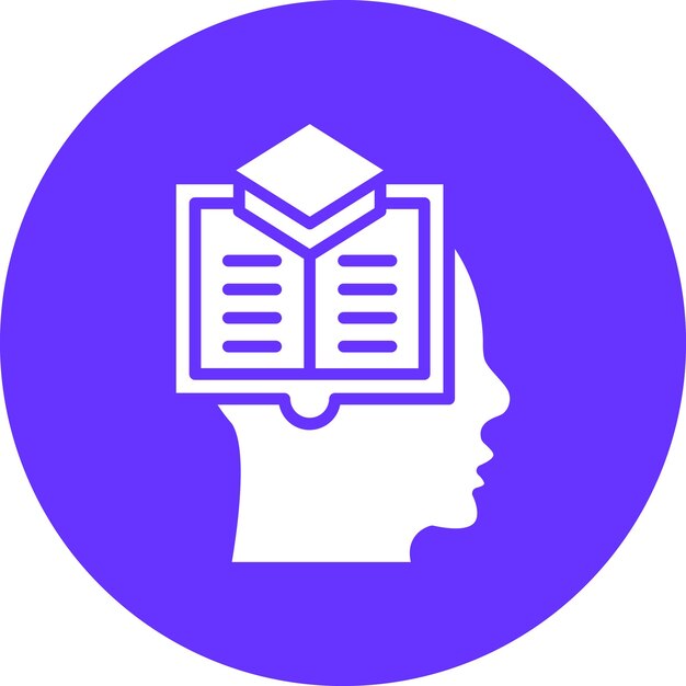 Estilo de icono de aprendizaje profundo de diseño vectorial