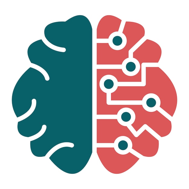 Estilo de icono de aprendizaje profundo de diseño vectorial
