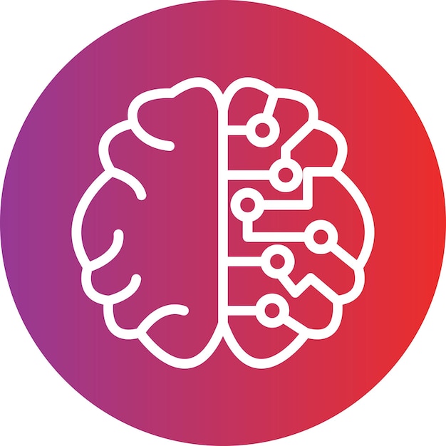 Estilo de icono de aprendizaje profundo de diseño vectorial
