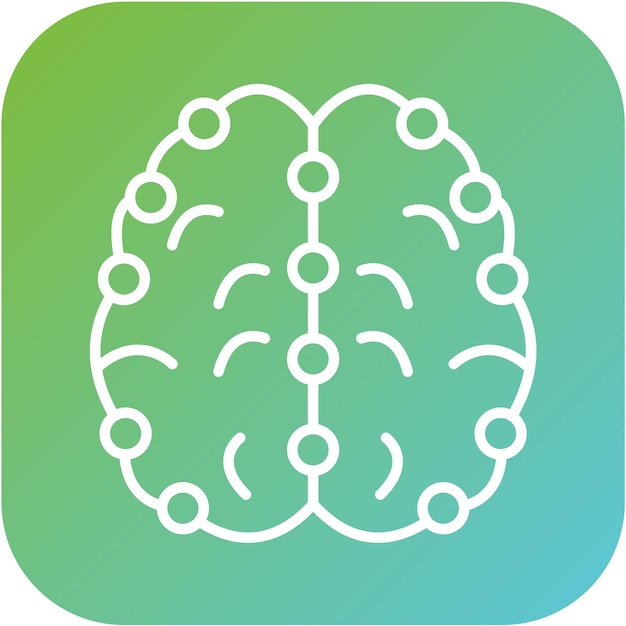Estilo de icono de aprendizaje profundo de diseño vectorial