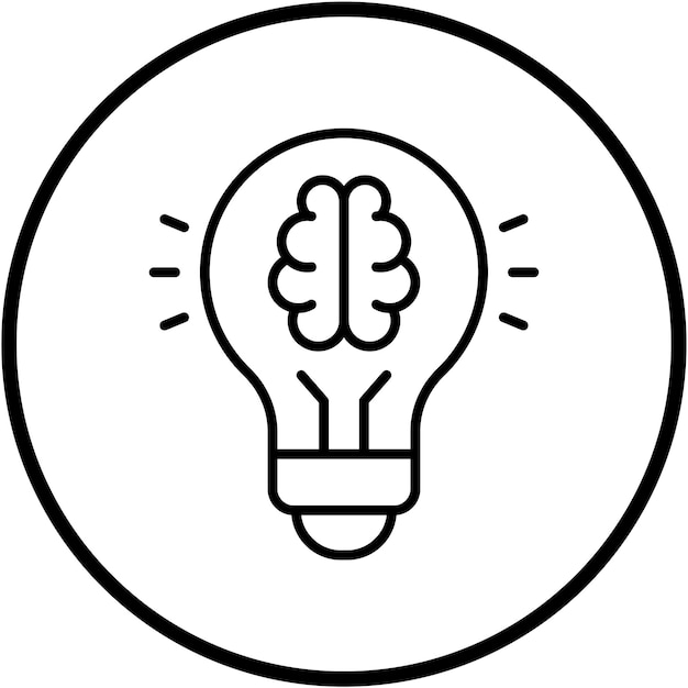 Estilo de icono de aprendizaje profundo de diseño vectorial
