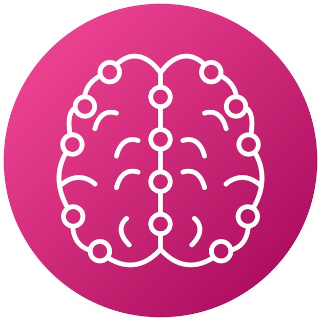 Estilo de icono de aprendizaje profundo de diseño vectorial