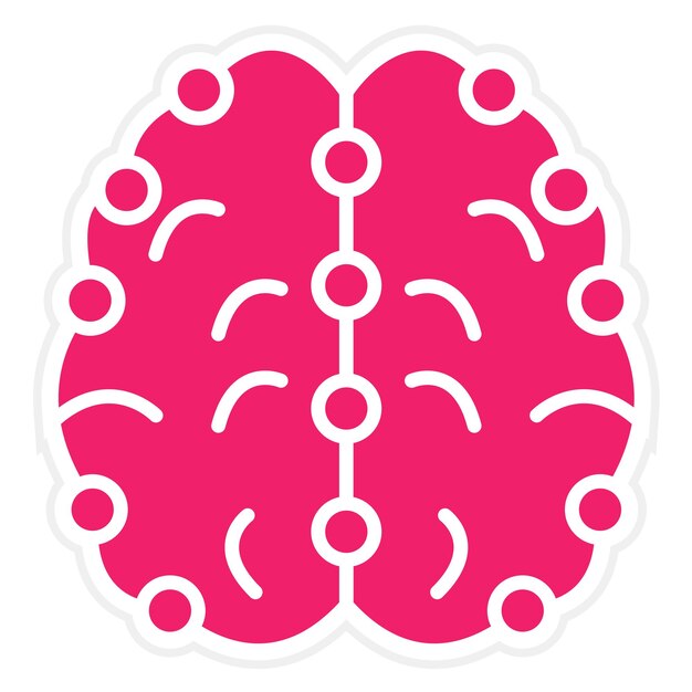 Estilo de icono de aprendizaje profundo de diseño vectorial
