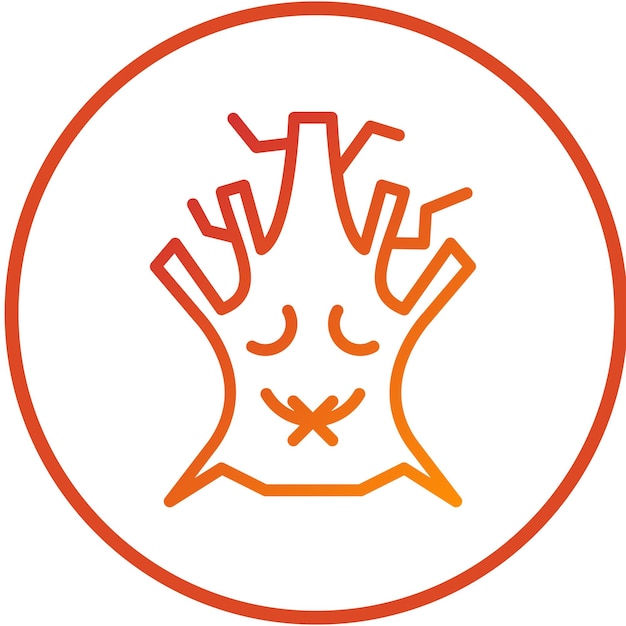 Estilo de icono de árbol de diseño vectorial