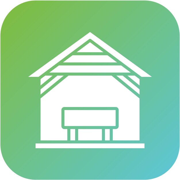 Estilo del icono del árbol de diseño vectorial
