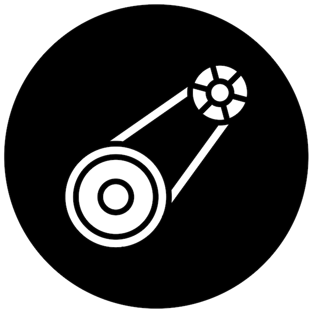 Estilo del icono del árbol de levas de diseño vectorial