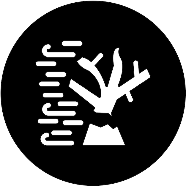 Estilo del icono del árbol roto