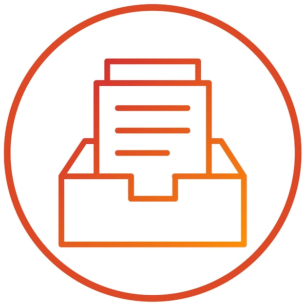 Estilo del icono del archivo de diseño vectorial