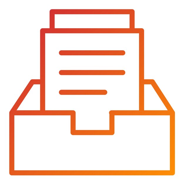 Estilo del icono del archivo de diseño vectorial