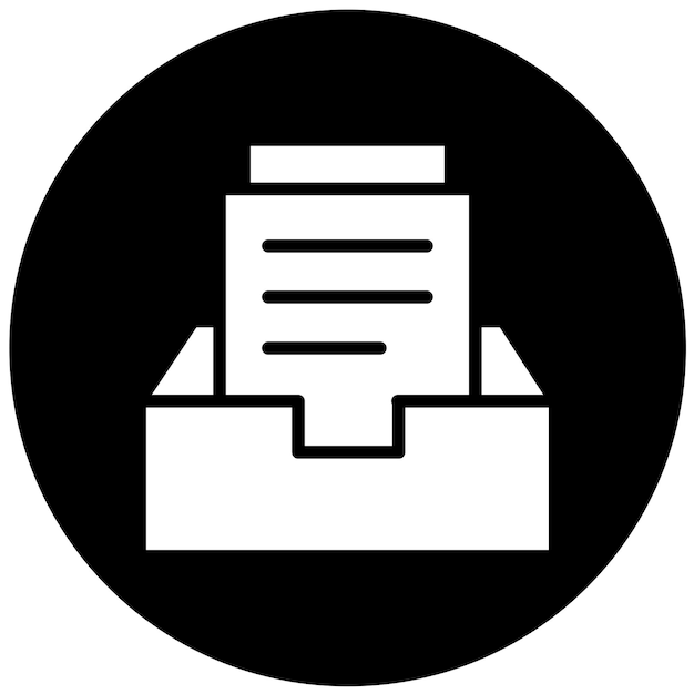 Estilo del icono del archivo de diseño vectorial
