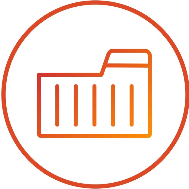 Estilo del ícono del archivo de diseño vectorial