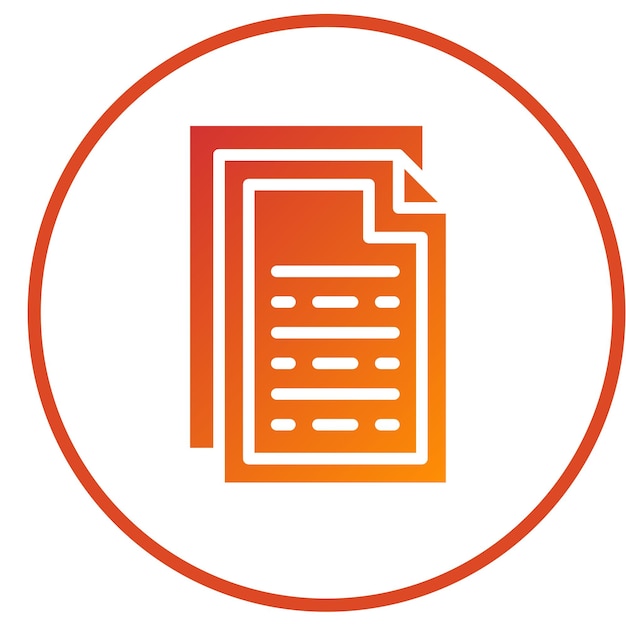 Estilo del ícono del archivo de diseño vectorial