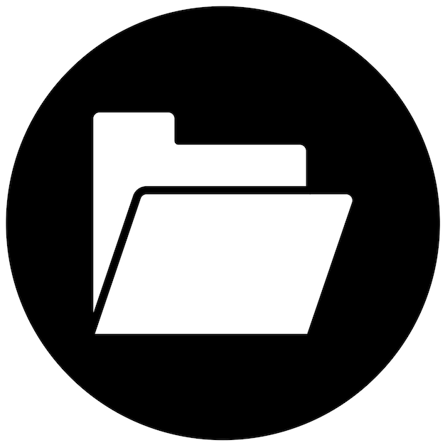 Estilo de icono de archivo lateral de diseño vectorial