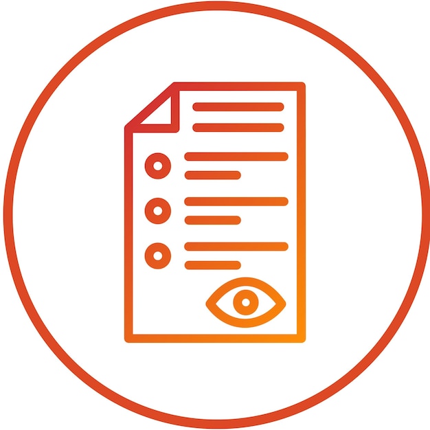 Estilo del icono del archivo de visualización de diseño vectorial