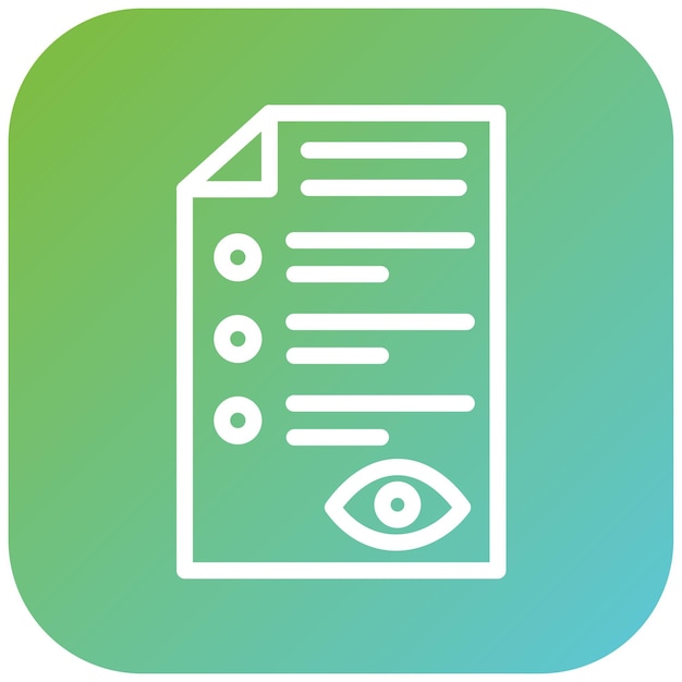 Estilo del icono del archivo de visualización de diseño vectorial