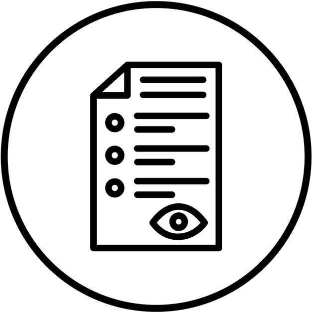 Estilo del icono del archivo de visualización de diseño vectorial