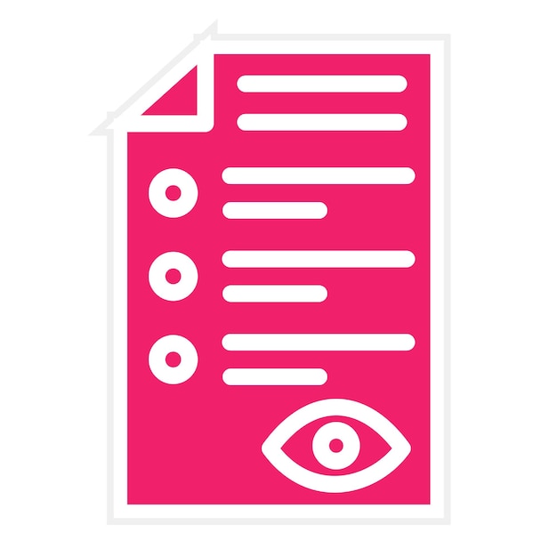 Estilo del icono del archivo de visualización de diseño vectorial