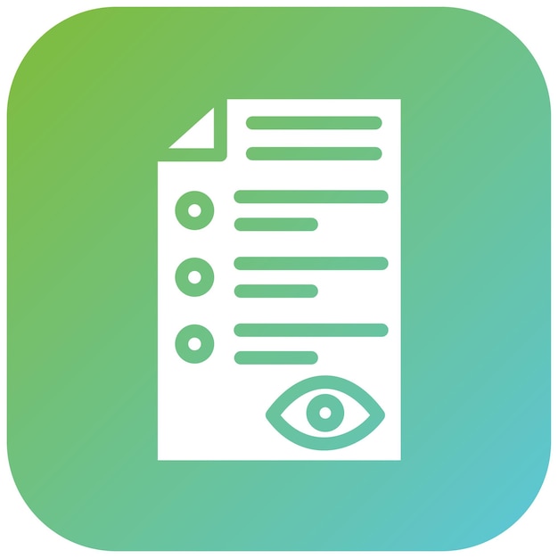 Estilo del icono del archivo de visualización de diseño vectorial