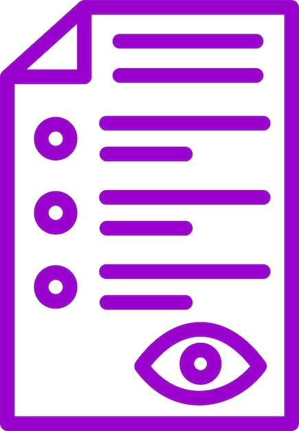 Estilo del icono del archivo de visualización de diseño vectorial