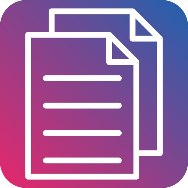 Estilo del icono de los archivos de diseño vectorial