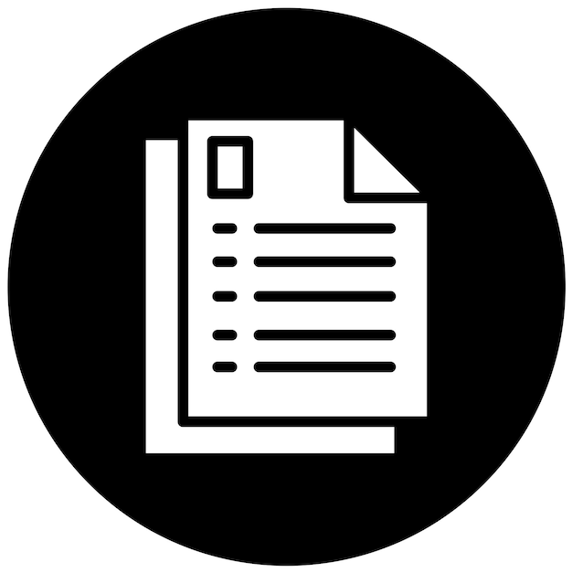 Estilo del icono de los archivos de diseño vectorial