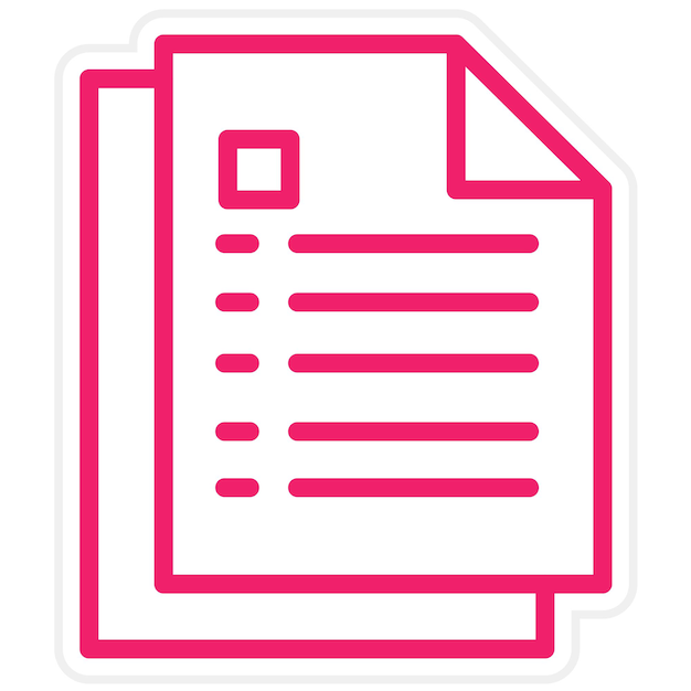 Estilo del icono de los archivos de diseño vectorial