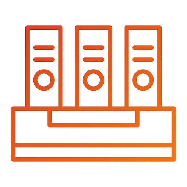 Estilo del icono de los archivos de diseño vectorial