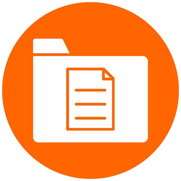 Estilo del icono de los archivos de diseño vectorial