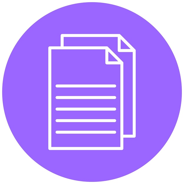 Estilo del icono de los archivos de diseño vectorial