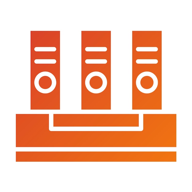 Estilo del icono de los archivos de diseño vectorial