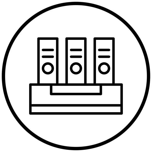 Estilo del icono de los archivos de diseño vectorial