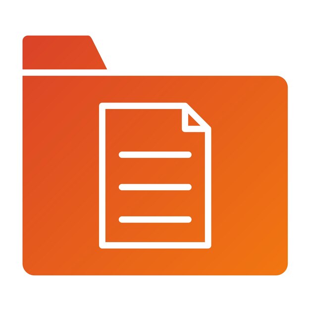 Estilo del icono de los archivos de diseño vectorial