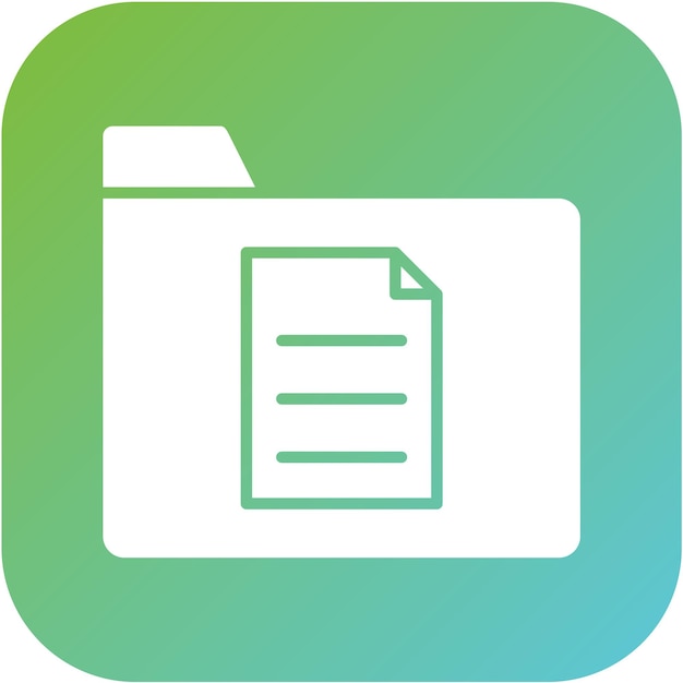 Estilo del icono de los archivos de diseño vectorial