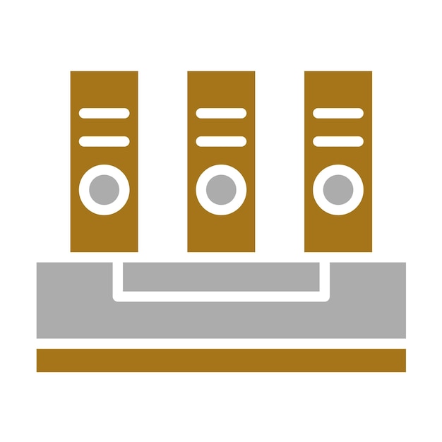 Estilo del icono de los archivos de diseño vectorial