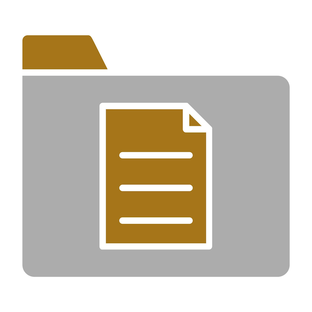 Estilo del icono de los archivos de diseño vectorial