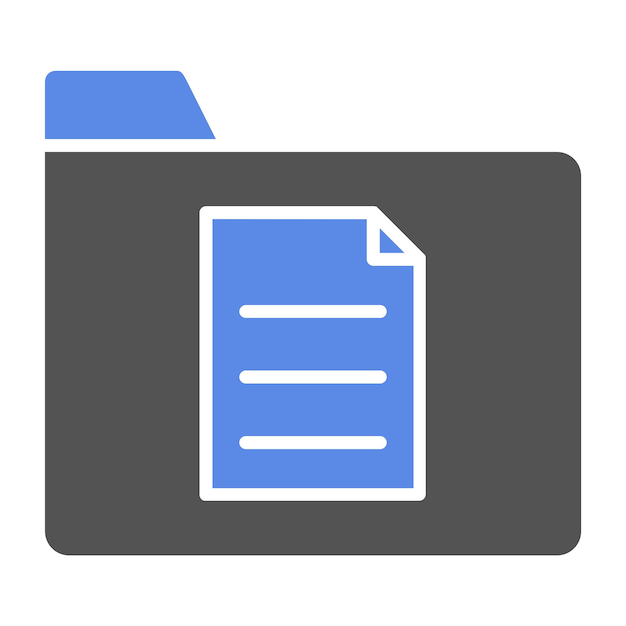 Estilo del icono de los archivos de diseño vectorial