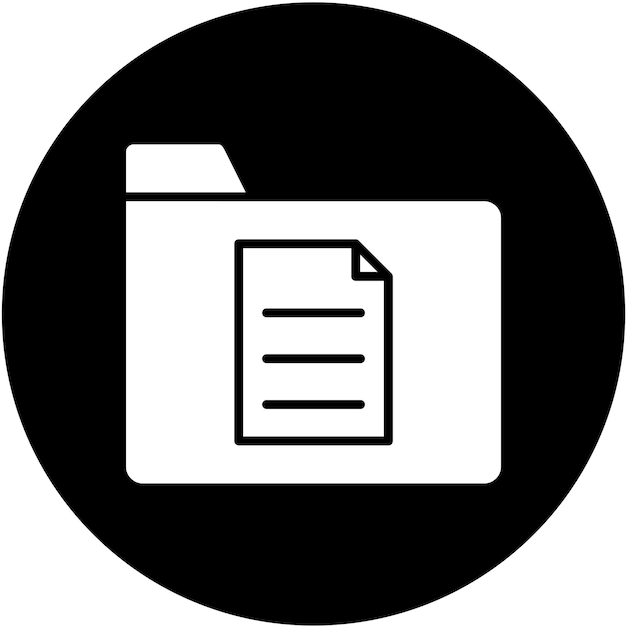 Estilo del icono de los archivos de diseño vectorial