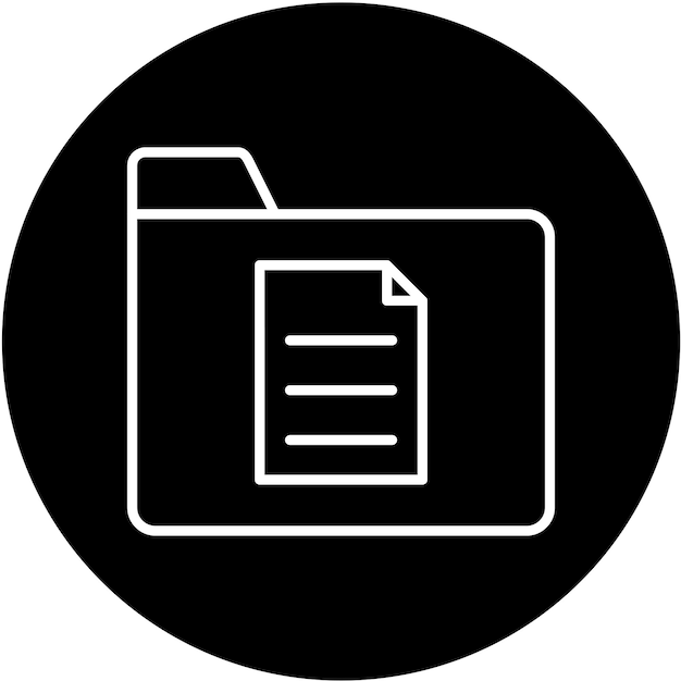 Estilo del icono de los archivos de diseño vectorial